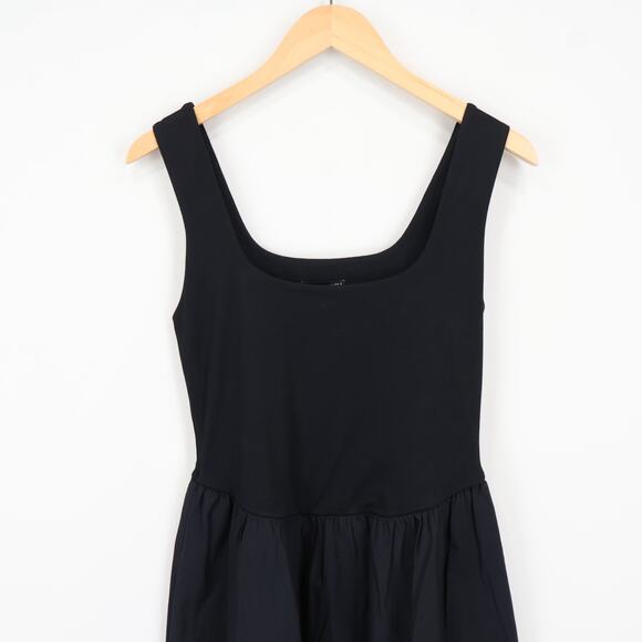 J.Crew Drop Waist Mixy Midi Dress Black Size Small Petite NWT - Picture 3 of 8